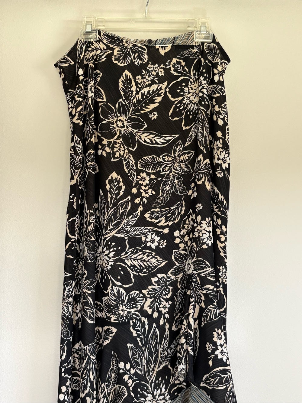 Emma James Black and Ivory Floral Maxi Dress